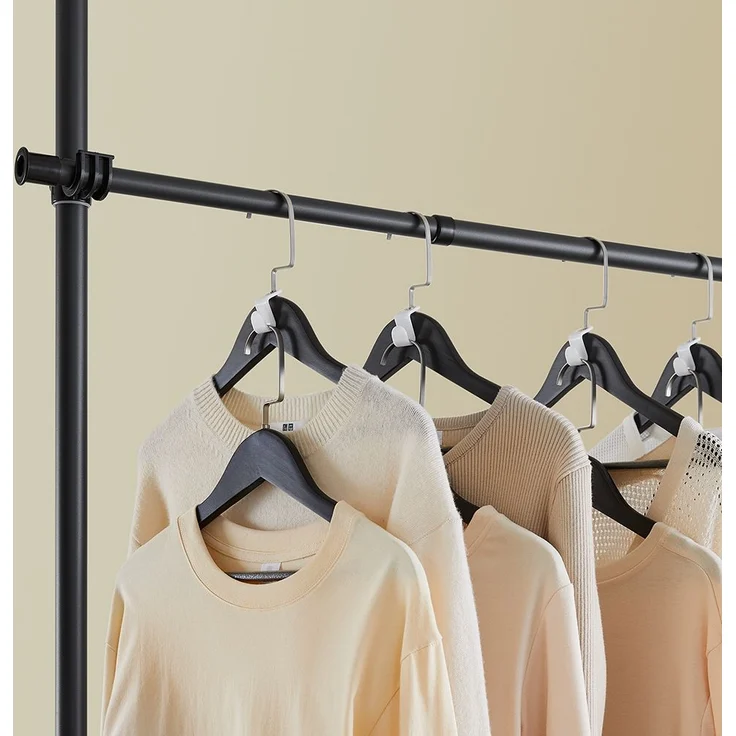 SoBuy KLS03-II-SCH Garderobenständer, Metall, Pulverbeschichtung, Schwarz, 62 x 200 x 75 cm – Bild 8