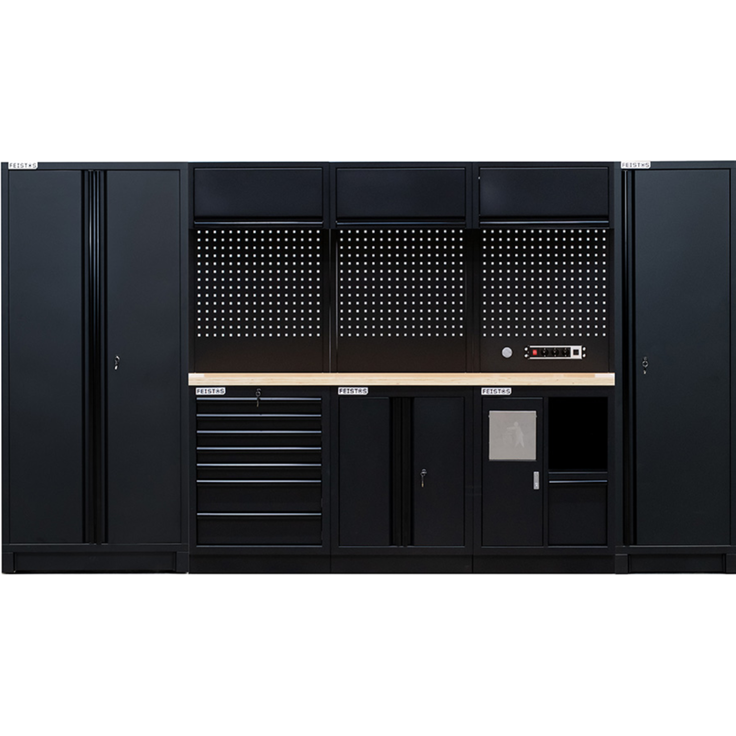 Feistos Werkstatteinrichtung EOS 12 Blackline, 356 x 61 x 200 cm (B x T x H)