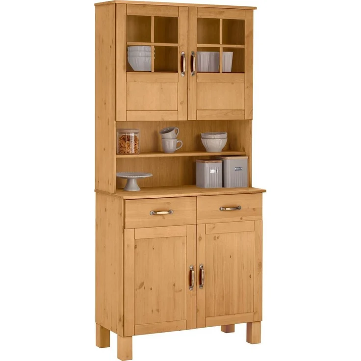 Home affaire Küchenbuffet Alby Breite 85 cm, 2 Glastüren – Bild 1