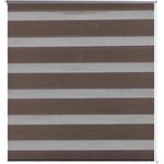 vidaXL Zebra-Rollo 100,9 x 175 cm, Stoffbreite 96,7 cm, Kaffeebraun 240213