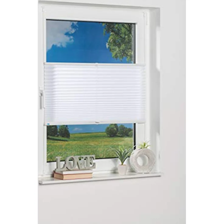 K-home 421614-41 Klemmfix-Plissee, Weiß, 35x130 cm – Bild 3