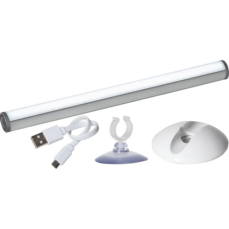 Funktionsleuchte ,Functional', tragbares Stablicht, dimmbar, USB, LEDs, L 20,6cm