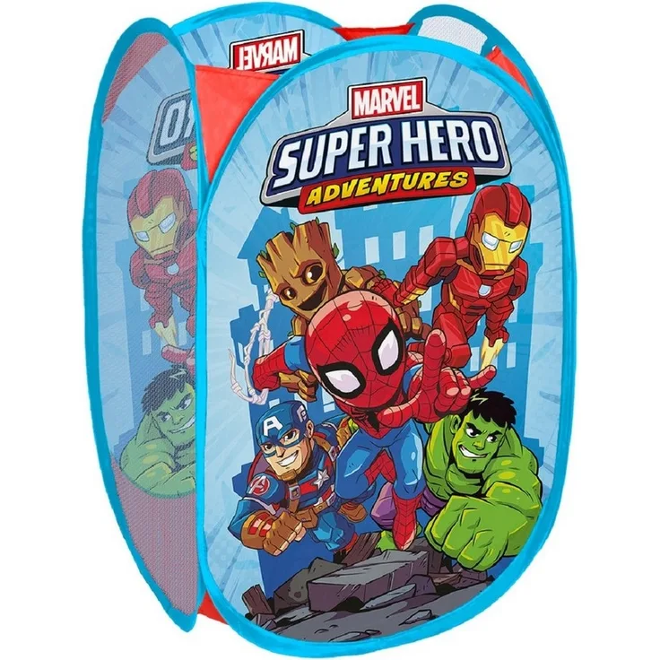 Seven Polska Spielzeugtruhe Disney Spielzeug "AVENGERS SUPER HERO" Box ↨ Pop Up Car Toy Organizer