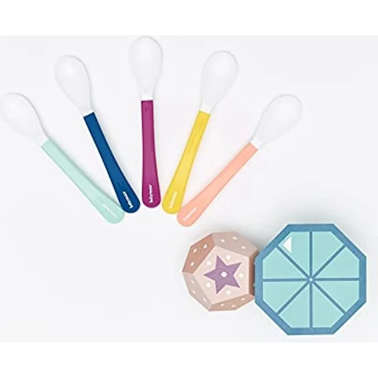 Babymoov Babylöffel 5er Set, extrasanft und ideal für den Start in die Beikost, spülmaschinenfest – Bild 3