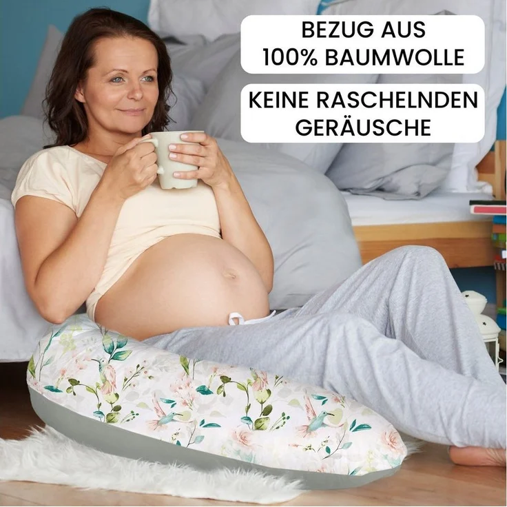 Amilian Stillkissen XXL - Seitenschläferkissen - Schwangerschaftskissen - Lagerungskissen, Pregnancy Pillow - Stillkissen 170 cm - Body Pillow - Schlafkissen Seitenschläfer, Seitenschläferkissen Schwangerschaft - Kissen – Bild 2