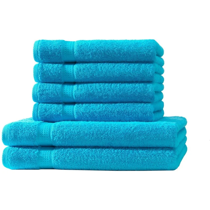 Hometex Premium Textiles Handtuch in Premium Qualität 500 g/m², Feinster Frottier-Stoff 100% Baumwolle, 2x Duschtuch + 4x Handtuch, weich, saugfähig, extra schwer & flauschig – Bild 1