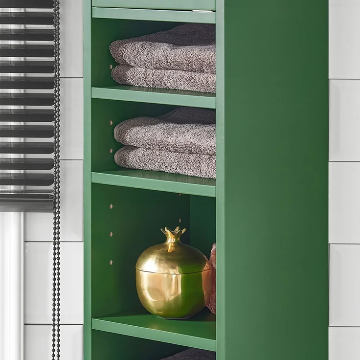 SoBuy BZR34-SY Schmale Kommode, MDF, Lackiert, Dunkelgrün, 20 x 180 x 20 cm – Bild 10