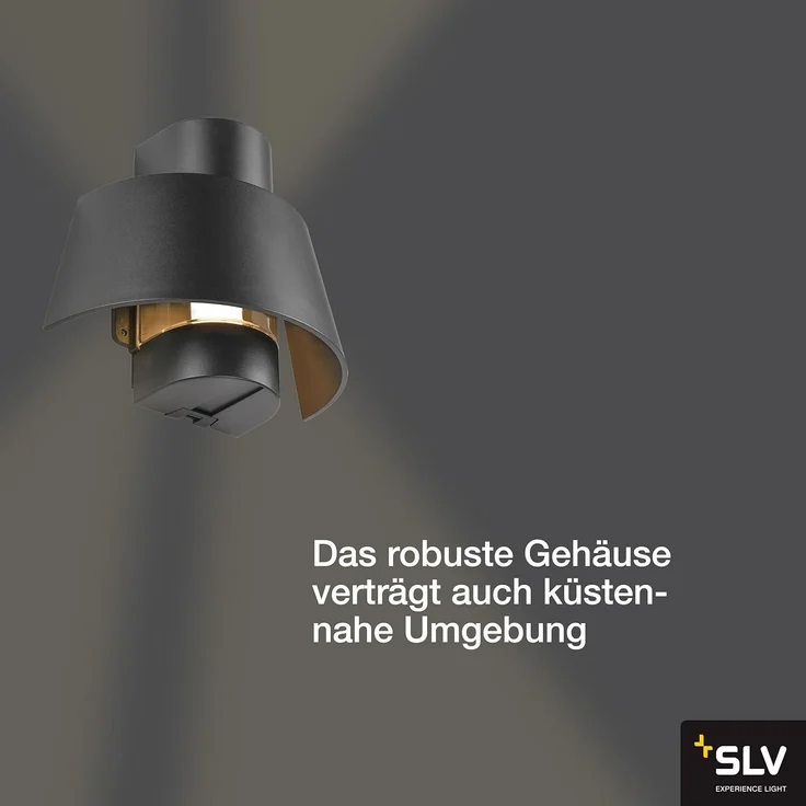 SLV PHOTONI, Wandaufbauleuchte, konisch, 1x max. 13W, E27, schwarz - Aufbaustrahler – Bild 4