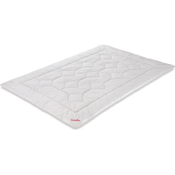 Paradies Ganzjahresbett BL 135x200 cm weiß Bettdecke Vierjahreszeitenbett – Bild 1