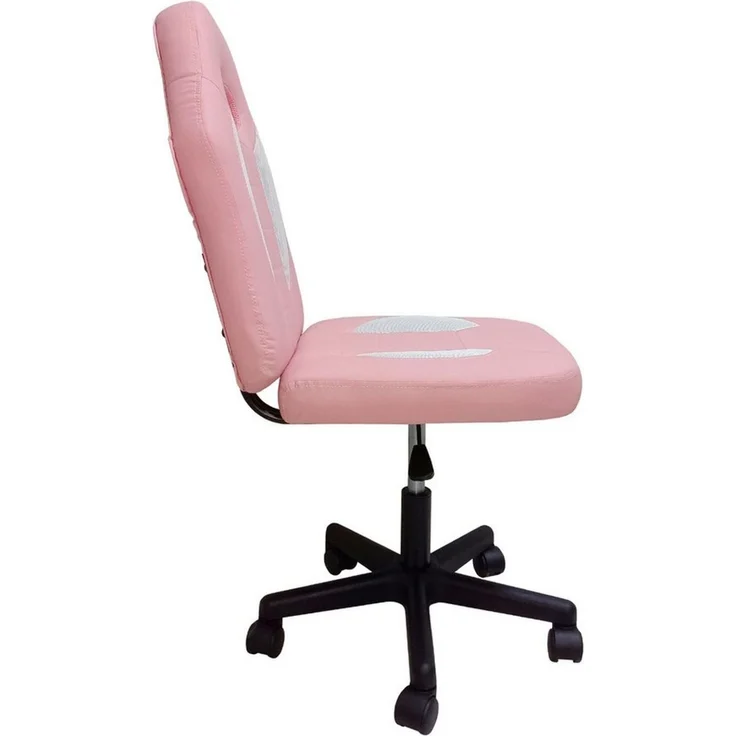 HTI-Living Schreibtischstuhl Schreibtischstuhl höhenverstellbar 360°-Drehfunktion Rosa-Weiß (Stück, 1 St) – Bild 3