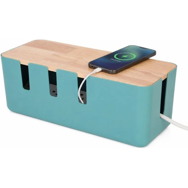Relaxdays Kabelbox mit Holzdeckel – Bild 1