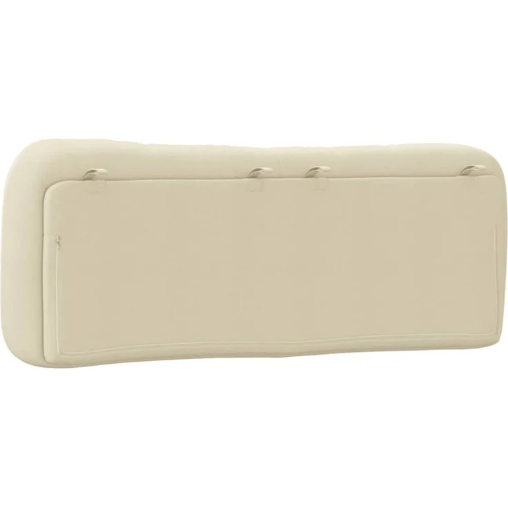 vidaXL Kopfteil-Kissen Creme 120 cm Stoff – Bild 6