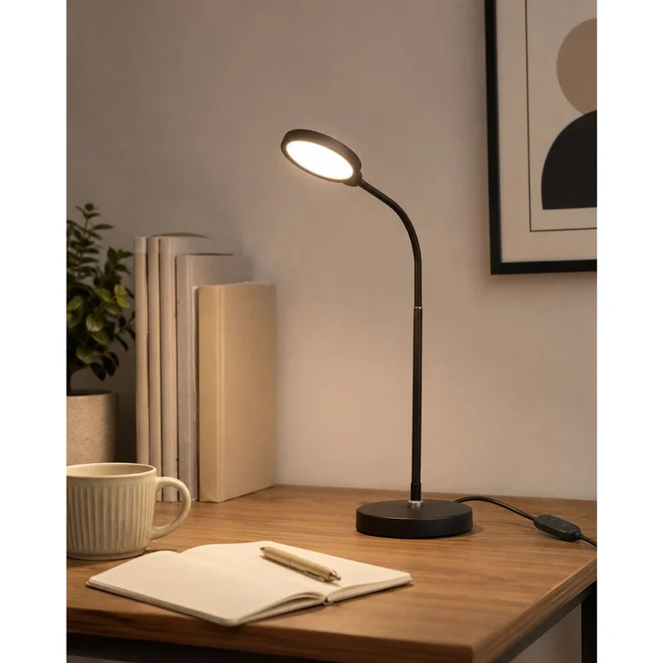 Platinet 2in1 LED Steh- und Tischlampe 10W 500 lm dimmbar Schwarz – Bild 5
