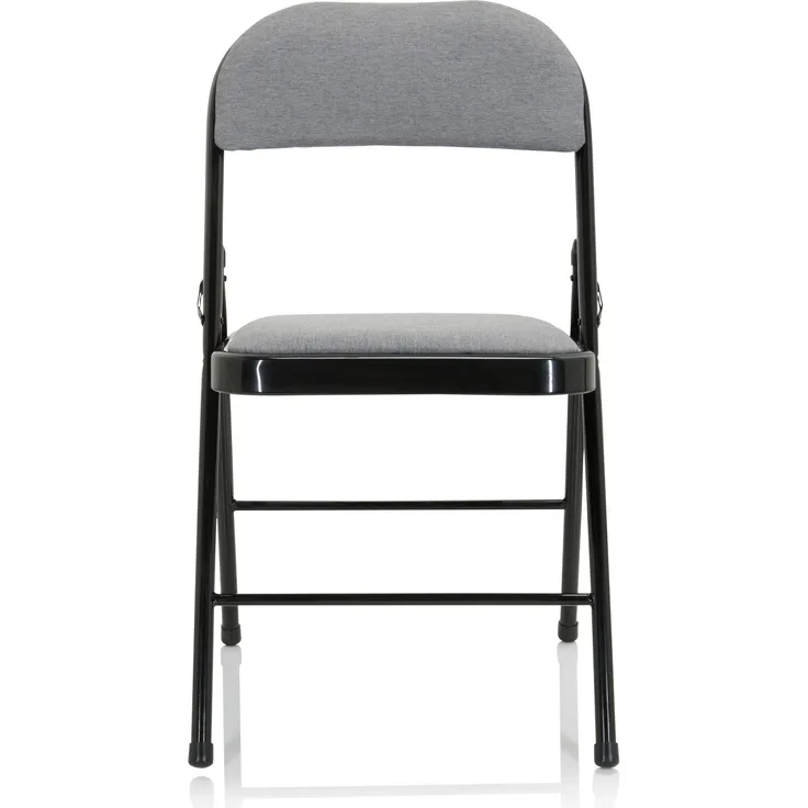 hjh OFFICE Besucherstuhl Konferenzstuhl TUDELA II Stoff Hellgrau