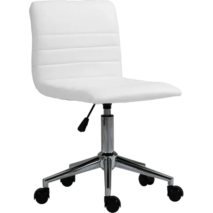 SVITA LINUS Schreibtischstuhl Kinder Drehstuhl Kunstlederbezug Weiß