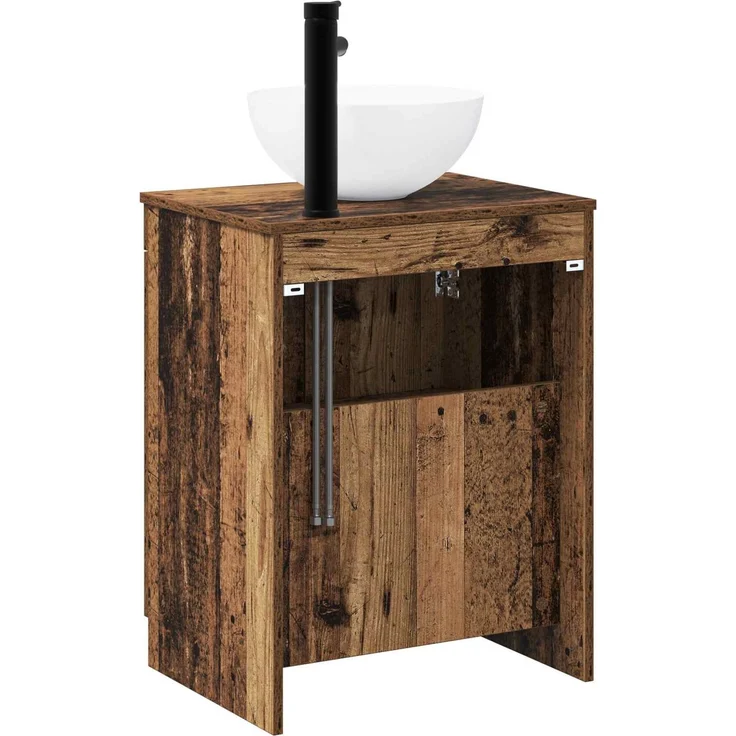 vidaXL Waschbeckenschrank Altholz 54 x 41 x 100 cm Holzwerkstoff 3404220 – Bild 7