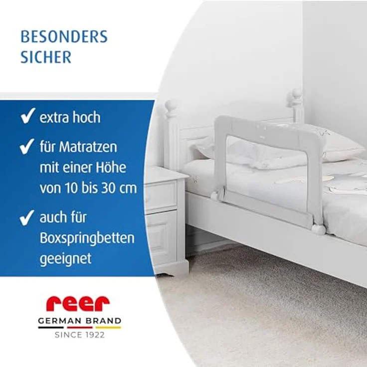 REER 'ByMySide' Bettschutzgitter grau, 150 cm – Bild 5