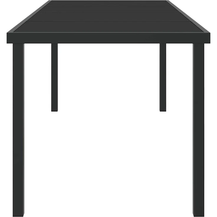 vidaXL Gartentisch Schwarz 200 x 80 x 73 cm Metall 42010315 – Bild 6