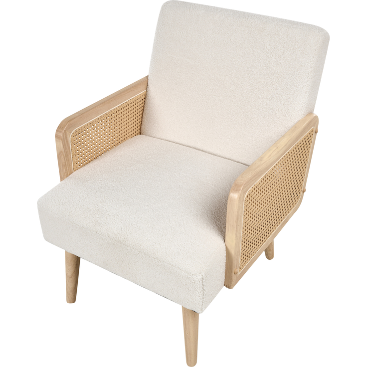 Sessel HOJBY Bouclé Cremeweiß – Bild 6