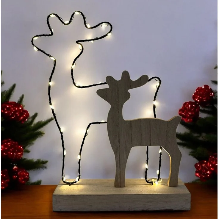LED-Deko-Hirsch 35er Höhe 22 cm – Bild 3