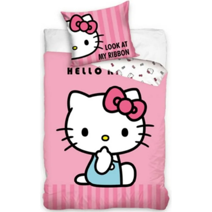 Hello Kitty Bettwäsche Kinderbettwäsche HK224001 140x200 + 70x90 cm – Bild 2
