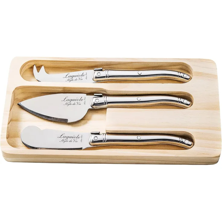 Laguiole Premium Line Käse-Set aus Stahl