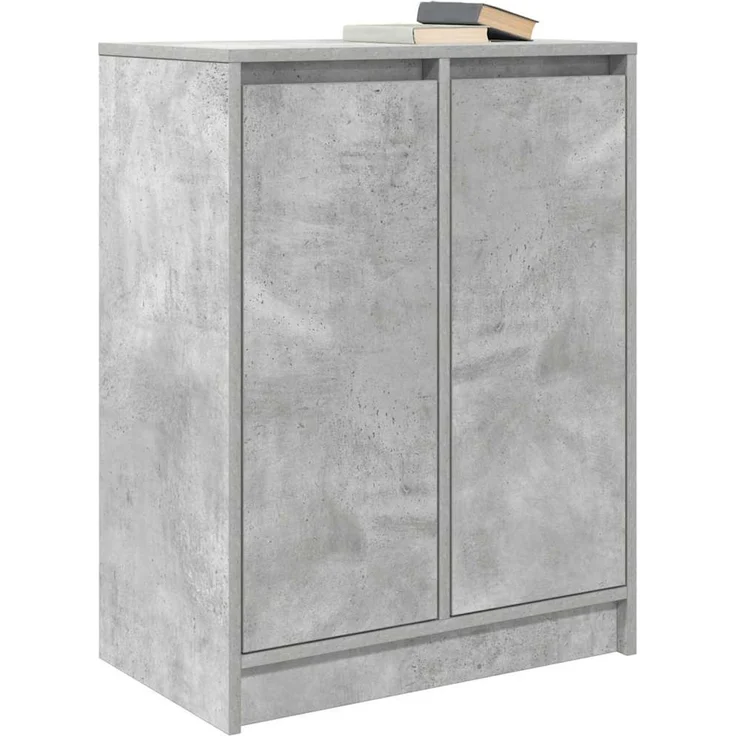 Sideboard, Kommode Betongrau 57x34x76 cm Holzwerkstoff – Bild 4