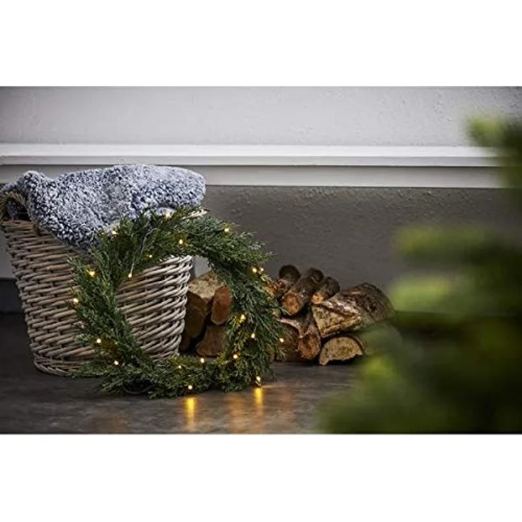 LED-Tannenkranz "Thuja", 20 ww LED, Ø 40 cm – Bild 2