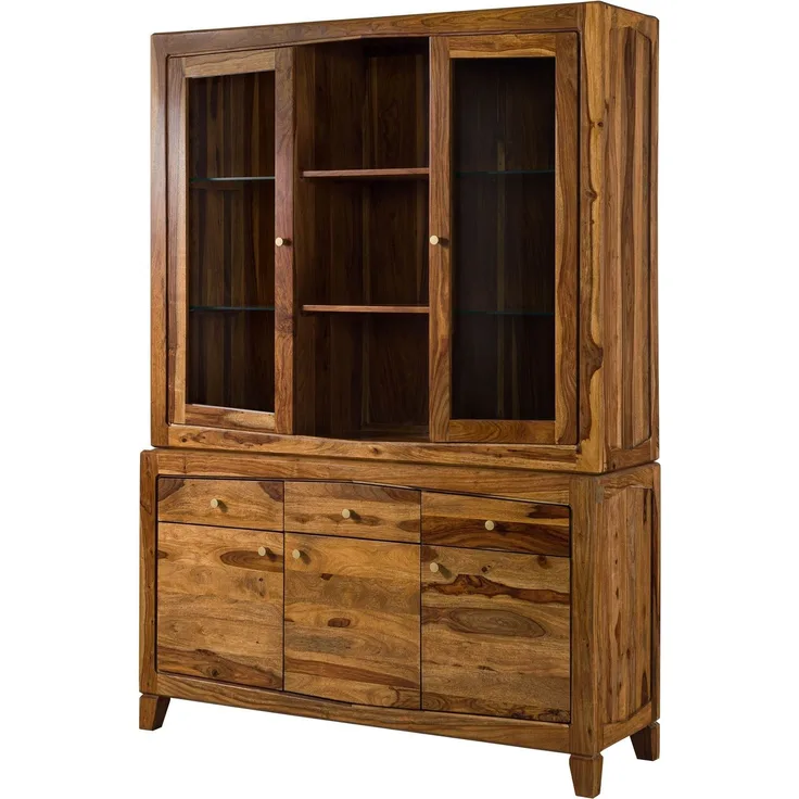 Buffet Sheesham 140 x 45 x 200 braun lackiert ANCONA #145