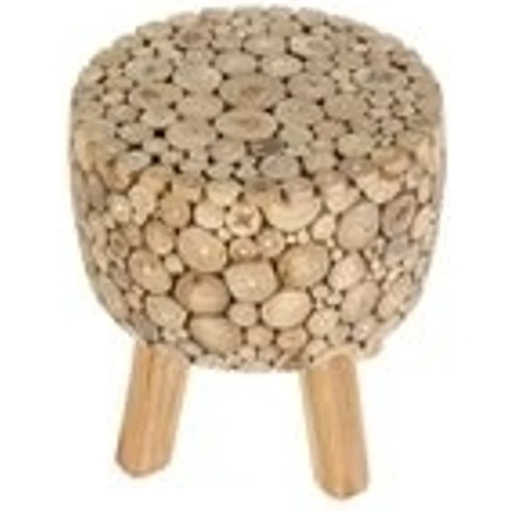 Teak Holz Hocker Samira – Bild 2