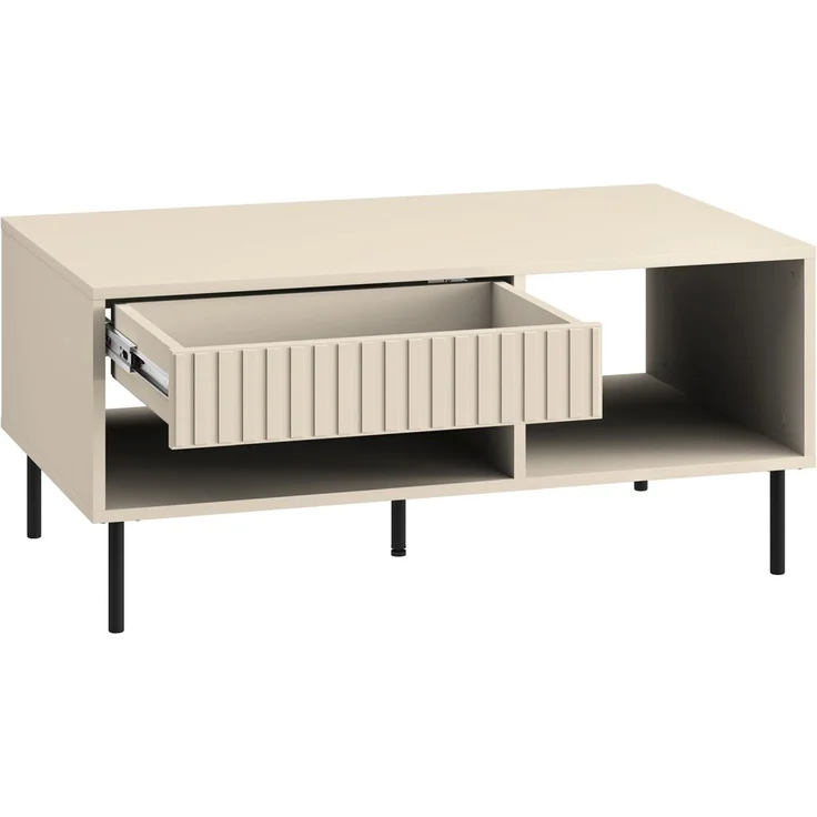 Selsey 'Caletto' Wohnzimmertisch rechteckig, beige, ca. 45 x 100 x 60 cm – Bild 4