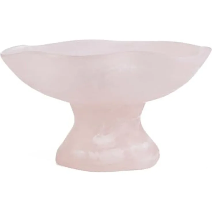 Der Organische Obstständer Aus Harz - Rosa Weiß - Rosa Weiß - 27x27x15cm