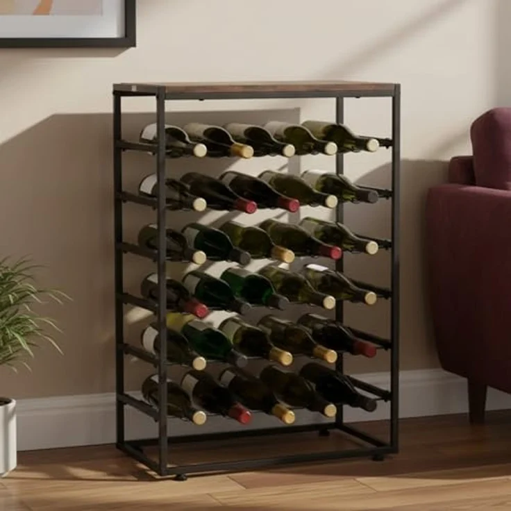 Zelsius Weinregal Weinhalter für 30 Weinflaschen, Flaschenregal mit Ablagefläche, 1-tlg. – Bild 2