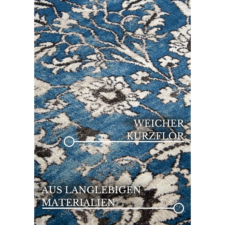 Villeroy & Boch Teppich Ernest, rechteckig, Höhe: 11 mm, Läufer, Orientalisch, Wohnzimmer, Schlafzimmer, Klassisch, Kurzflor – Bild 4