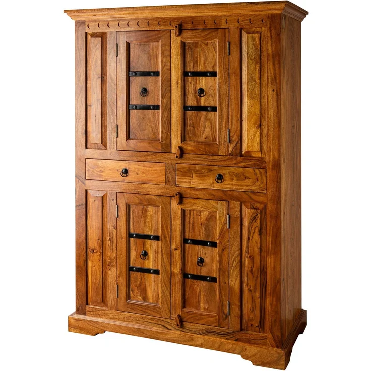 Schrank Akazie 112x51x172 honig lackiert OXFORD #0402 – Bild 6