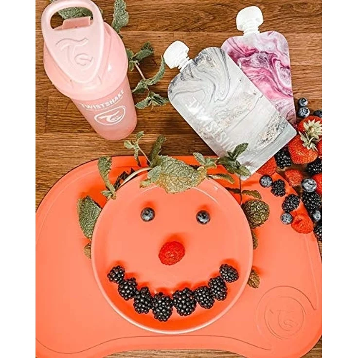 Twistshake-Platte | Babyteller mit luftdichtem Deckel | BPA-freier Baby-Entwöhnungsteller | Essenstrainingsteller | Lernteller für Kinder | 6m+ Baby-Futterteller | Neugeborenen-Essentials | Blau – Bild 7