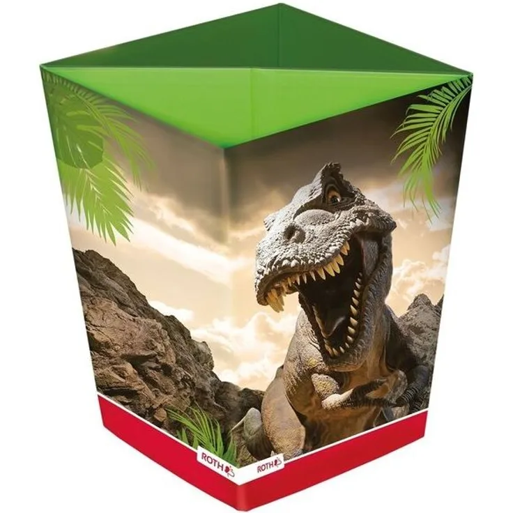 Roth Papierkorb Tyrannosaurus - 10 L getrennt Müllfächer.