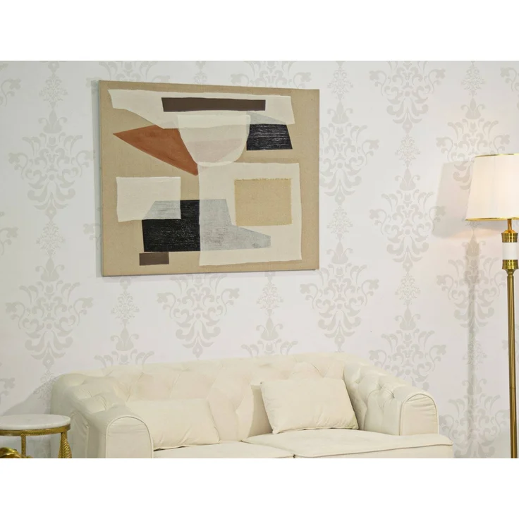 Dmora Gemälde Claes, Wandgemälde, Ornamentales Paneel, Dekoratives Zubehör, 80x3 h100 cm, Bunt – Bild 2