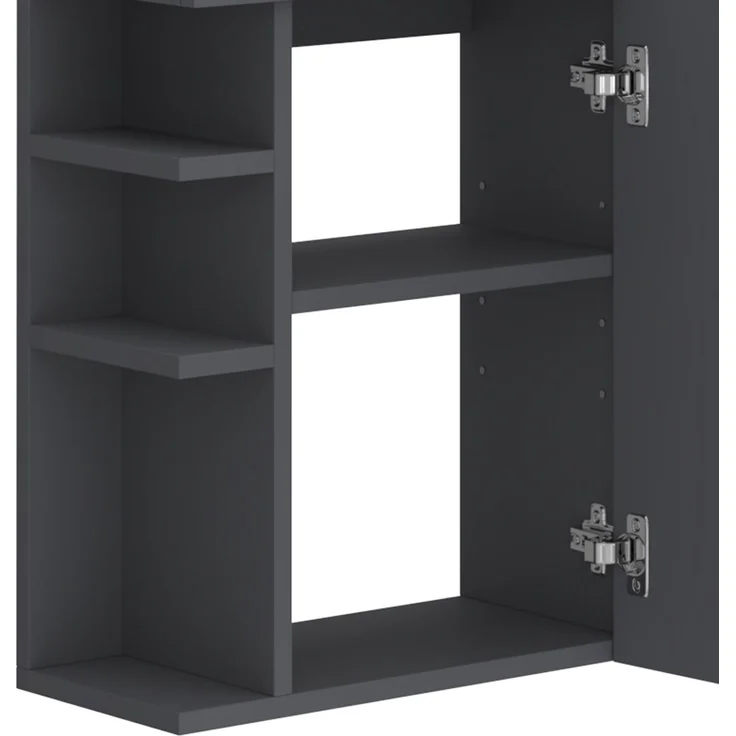 Küchenunterschrank R-Line Goldkraft Eiche/Weiß 50 cm Arbeitsplatte Marmor Vicco – Bild 6