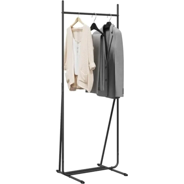vidaXL Kleiderständer Schwarz 62 x 48 x 158 cm Stahl 868443 – Bild 2