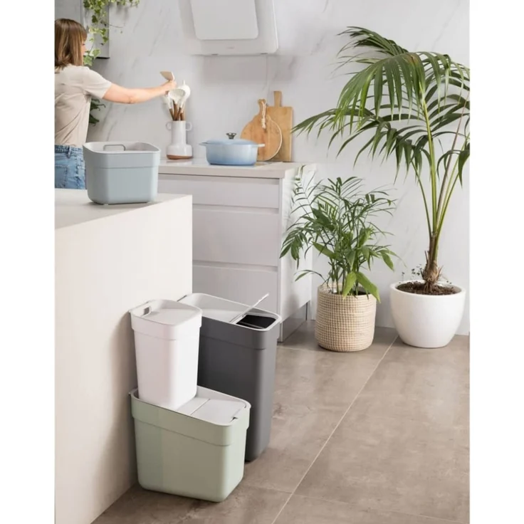 Curver 'Ready To Collect' Mülleimer, Kunststoff, Dunkelgrau, 30 Liter – Bild 11