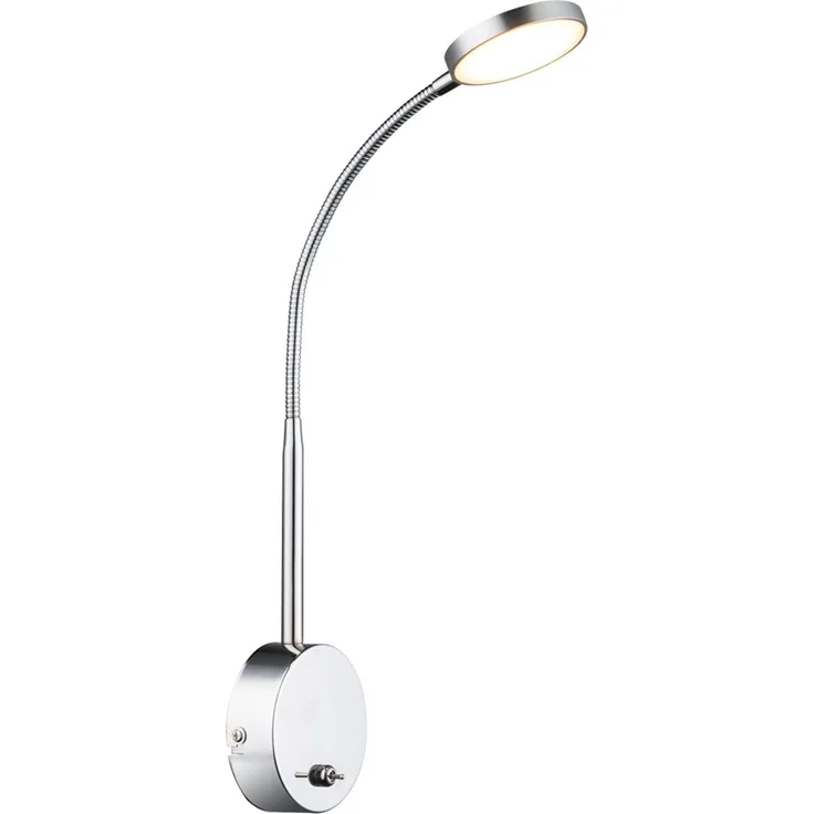 LED Wandleuchte, Aluminium, flexibler Spot, H 51 cm, PEGASI