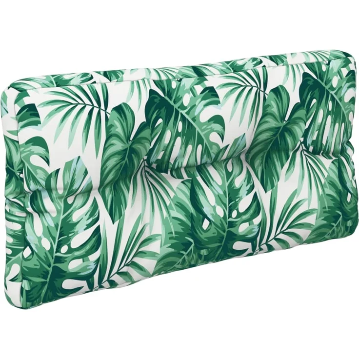 vidaXL Palettenkissen Blattmuster 70x40x12 cm Stoff 360591 – Bild 3