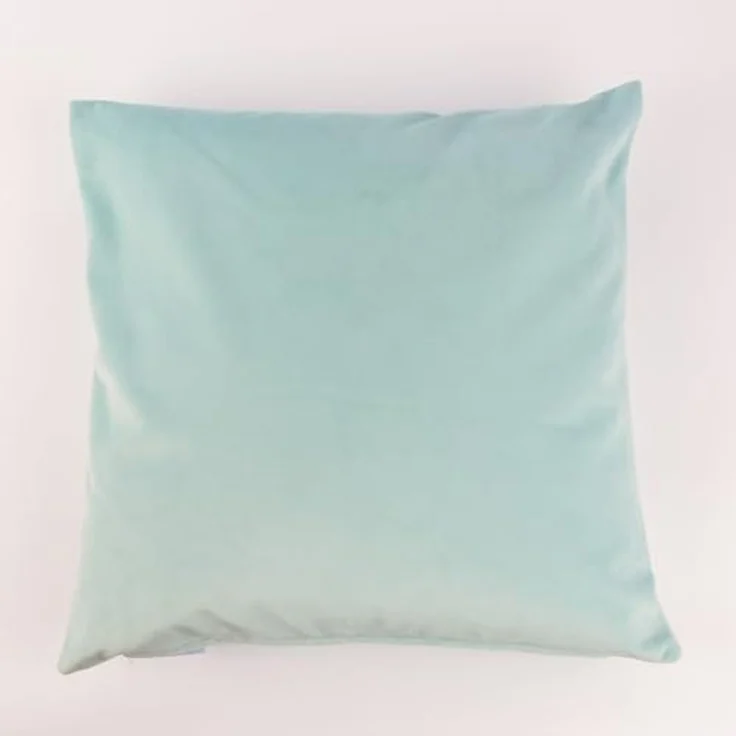 Wohndecke GÖZZE Kissenhülle DUVAL aqua BL 50x50 cm türkis, Gözze – Bild 1