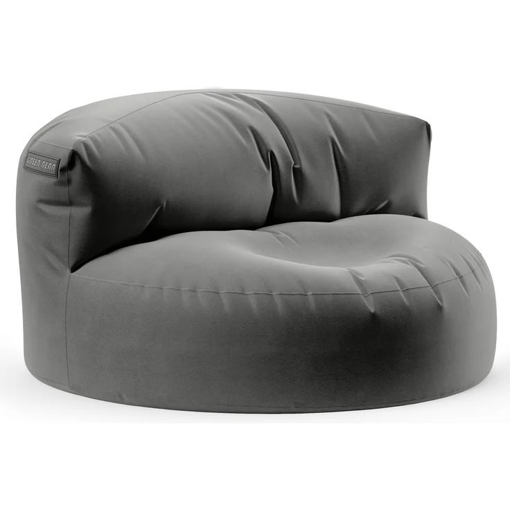 Green Bean® Sitzsack Sofa mit Füllmaterial - Lounge im Sitzsack-Design 90x50cm mit ergonomischer Rückenlehne & waschbarem Bezug - Indoor und Outdoor geeignet in Anthrazit – Bild 1