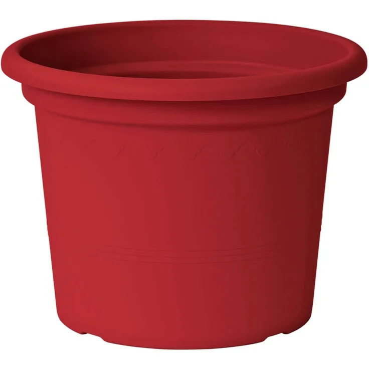 Pflanzkübel GEO Ø 30 cm mattone rot – klassisches Pflanzgefäß aus Polypropylen UV-beständig frostsicher bruchsicher und voll recyclebar