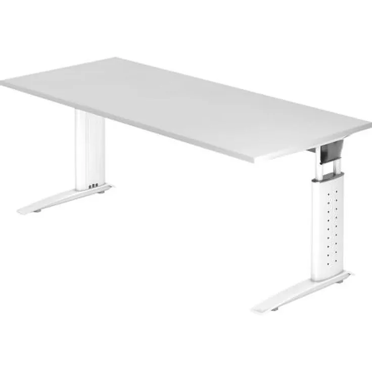 Schreibtisch US19 180x80cm Weiß / Weiß