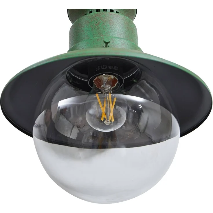 Lindby Außen-Wandleuchte Celinor, Metall, Grün IP44, 1 x 15 W LED – Bild 9