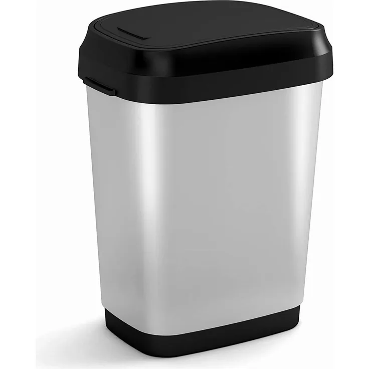 Kis Dual Swing Bin Style M Swing Mülleimer-Beutel VON 25 Lt. Umkehrbare von Öffnung 26 x 37,5 x 48,5h, Steel, 38 x 27 x 74. 5