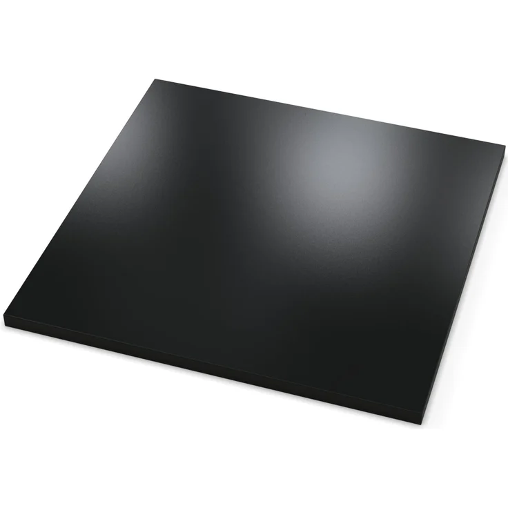 Dekor Spanplatte 19mm Tischplatte schwarz melaminharzbeschichtet mit ABS Kante Umleimer - Größe 40 x 90 cm - Höhe 1,9 cm - Farbe Vulkanschwarz – Bild 5